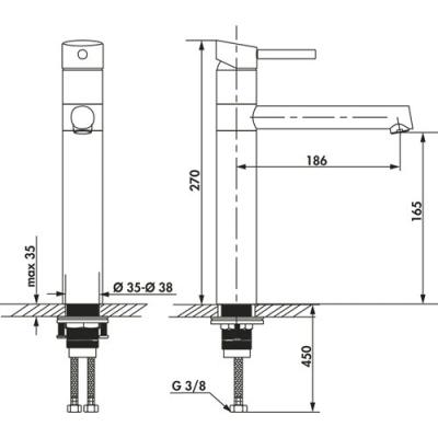 Naber Armate® Filler Einhebelmischer Edelstahl 5011075 Online Shop Armaturen Edelstahl