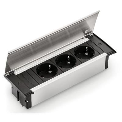 Naber Con-Aktiv® Kapsa-USB Einbau Steckdosenelement schwarz 