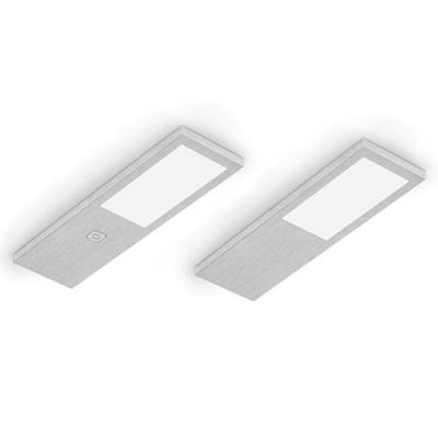 Naber Lumica® Livello LED Leuchten Set-2 alufarbig mit Schalter 7062302